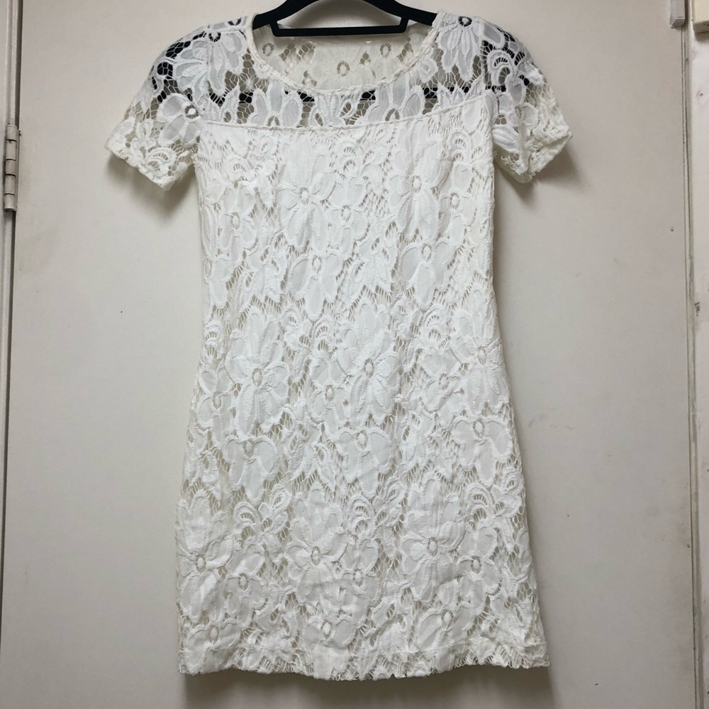 Hollister White Lace Dress